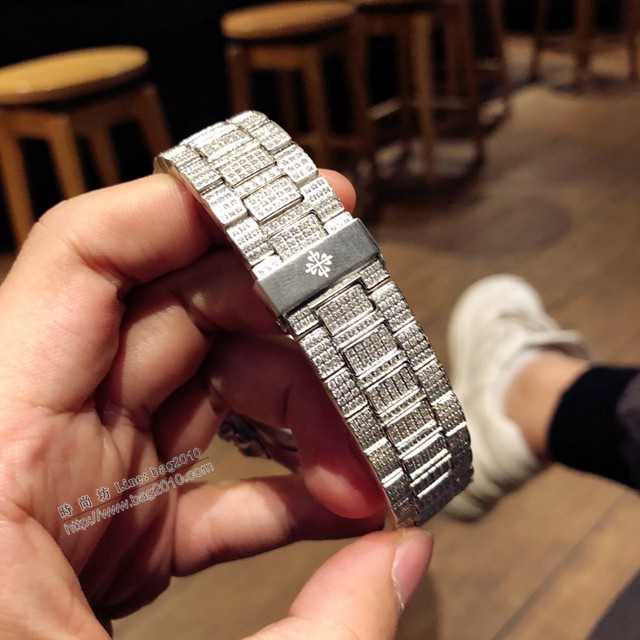 百達翡麗滿天星滿鑽方鑽鸚鵡螺 5719/1G-001 百達翡麗運動系列鸚鵡螺  gjs1727